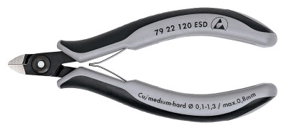 79 22 120 ESD Прецизионные кусачки боковые для электроники антистатические ESD Knipex